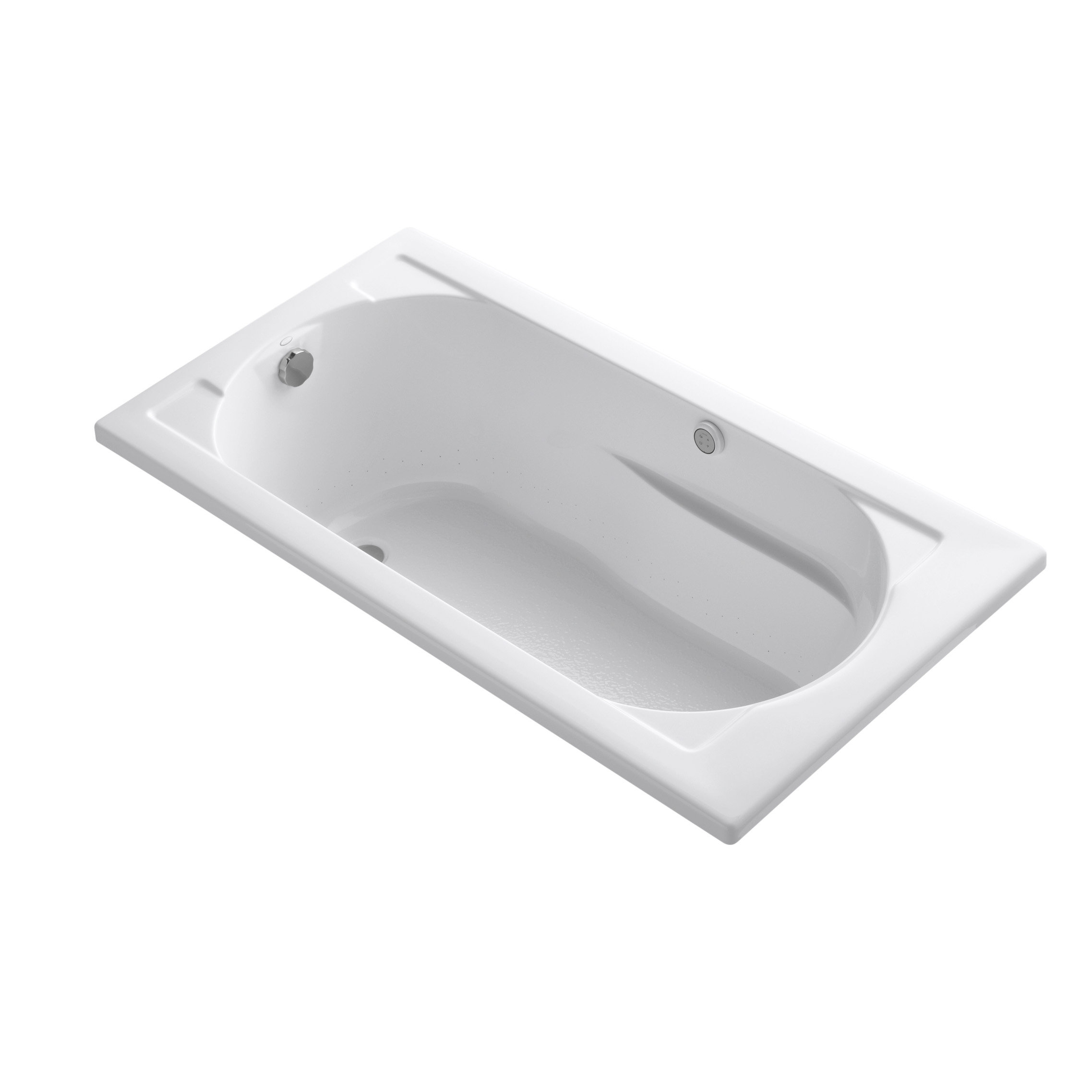 Kohler Devonshire 60" x 32" Drop-in BubbleMassage Air Bathtub | Wayfair